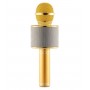 Microfon Karaoke Cu Bluetooth Si Boxa Incorporata , Compatibil cu Orice Smartphone , Acumulator Integrat , Auriu
