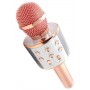 Microfon Karaoke Cu Bluetooth Si Boxa Incorporata , Compatibil cu Orice Smartphone , Acumulator Integrat , Rose Gold
