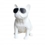 Boxa Portabila Bulldog Cu Bluetooth , Cititor USB , Card , Radio , Alb